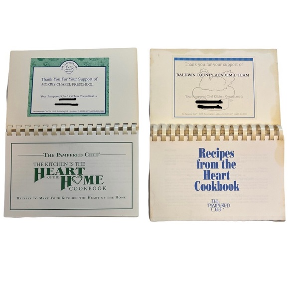 THE PAMPERED CHEF Vintage Spiral Bound Recipe Books, Set of 2 - Picture 5 of 5